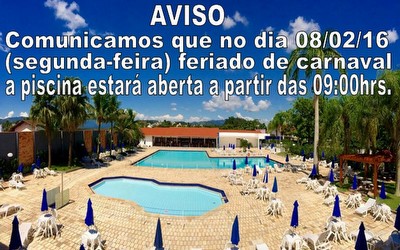 Aviso - Piscina