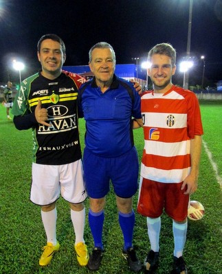 Capitões da Final com Arbitro Béto Bertoldi