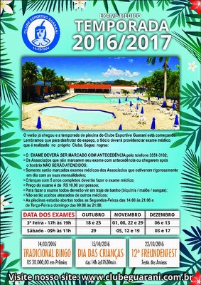  Exame Médico Temporada 2016 / 2017