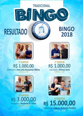 Ganhadores Bingo 2018