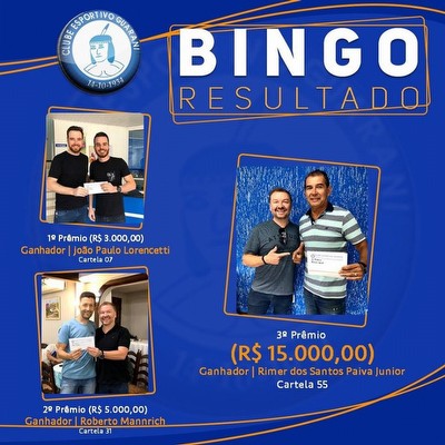 Ganhadores Bingo 2019