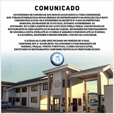 Comunicado Suspensão Temporária